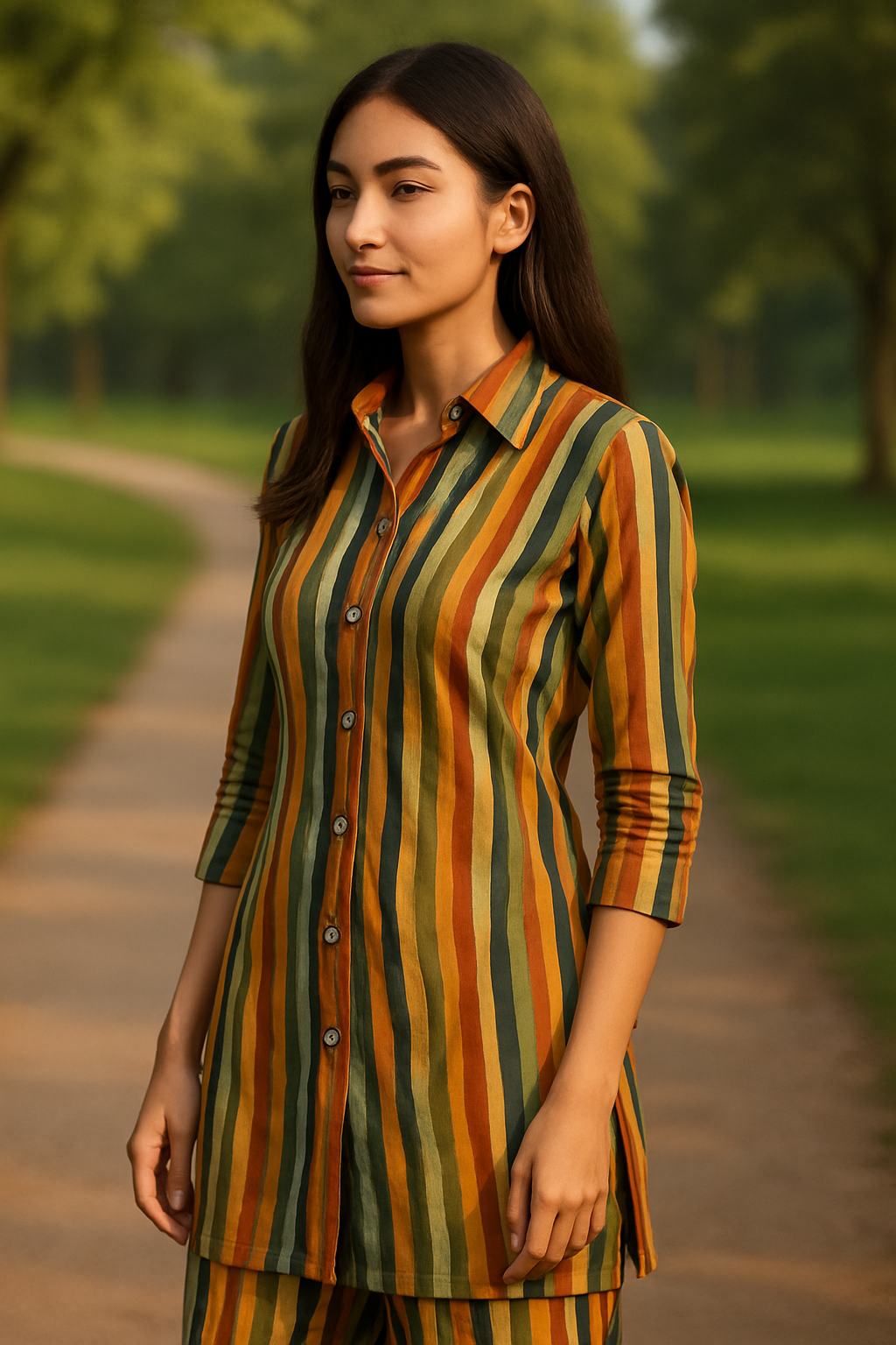 Home girls cotton printed nightwear coat set | lightweight sleepwear suit for kids & teens (2–15 years)